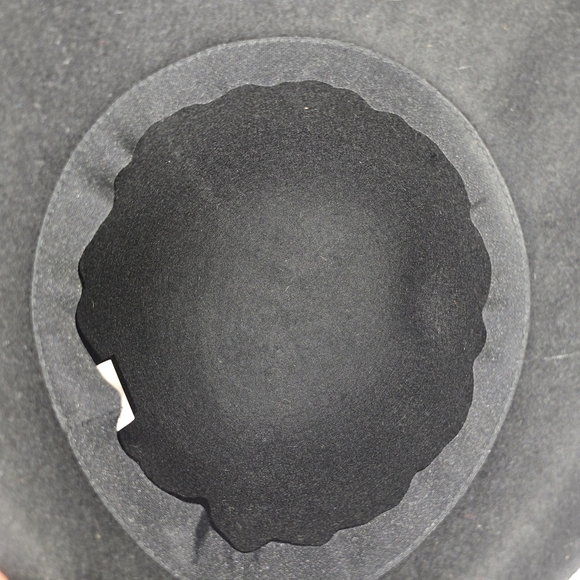 Black Wool Bucket Hat With Trim Classic Dressy Preppy - Picture 7 of 8